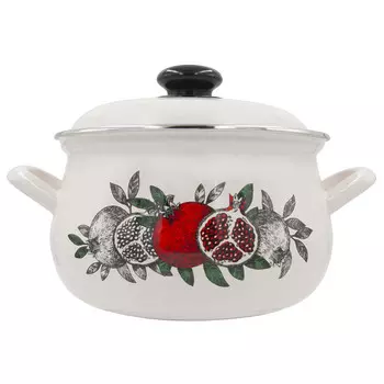 Кастрюля 3,0л цвет граната