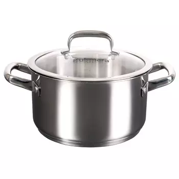 Кастрюля 3,0л стеклянная крышка