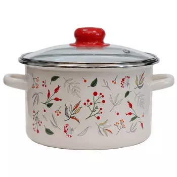 Кастрюля 3,0л стеклянная крышка