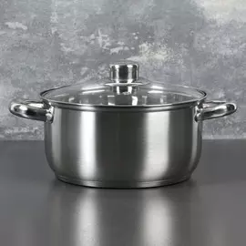 Кастрюля из нержавеющей стали доляна