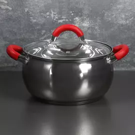 Кастрюля из нержавеющей стали доляна