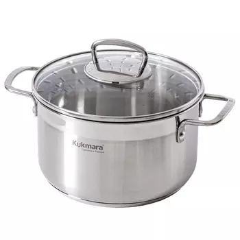 Кастрюля 3,5л стеклянная крышка