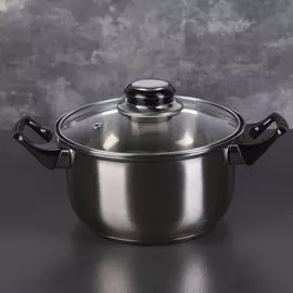 Кастрюля из нержавеющей стали доляна