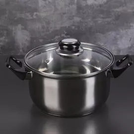 Кастрюля из нержавеющей стали доляна