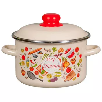 Кастрюля 4,0л цилиндрическая Моя кухня