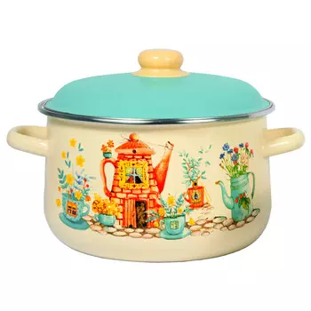 Кастрюля 4,0л коническая Чайный домик