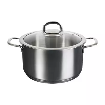 Кастрюля 4,0л стеклянная крышка