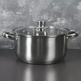 Кастрюля из нержавеющей стали доляна