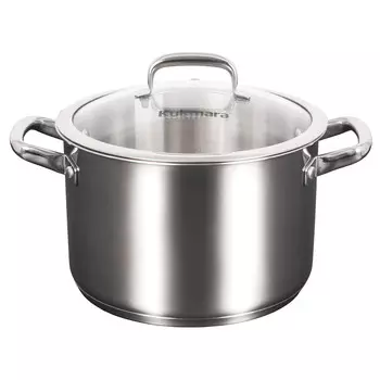 Кастрюля 5,0л стеклянная крышка