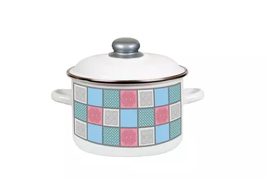 Кастрюля 5,5л цилиндрическая Пастель