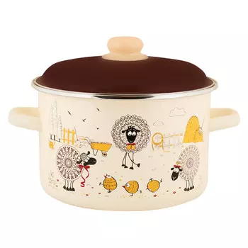 Кастрюля 5,5л цилиндрическая Подворье