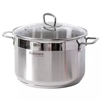 Кастрюля 6,0л стеклянная крышка