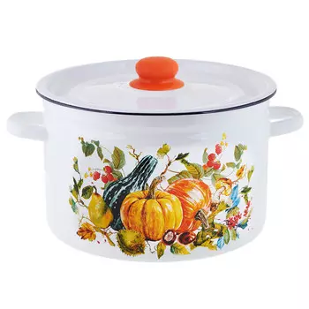 Кастрюля 7,0л цилиндрическая Осень