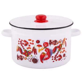 Кастрюля 7,0л цилиндрическая Паприка