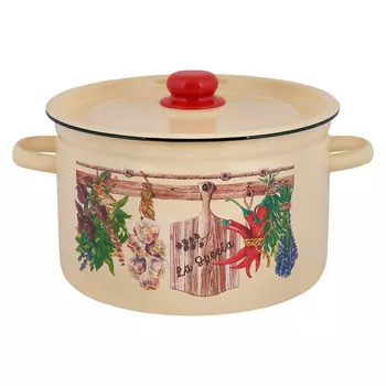 Кастрюля 7,0л цилиндрическая с