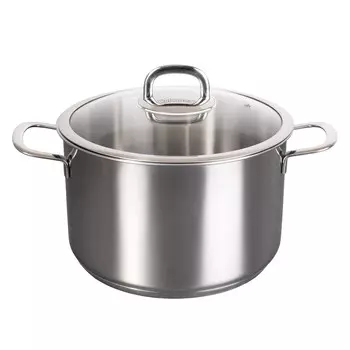 Кастрюля 8,0л стеклянная крышка