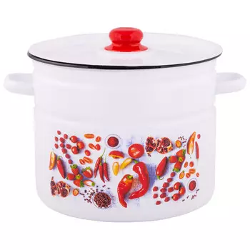 Кастрюля 9,0л цилиндрическая Паприка