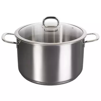 Кастрюля 9,0л стеклянная крышка