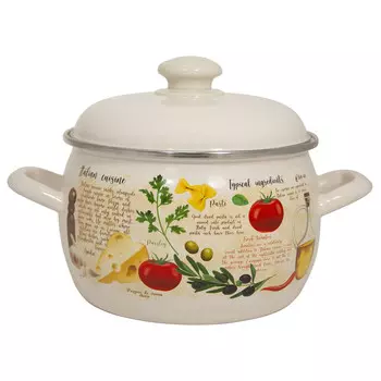 Кастрюля эмал 2,0л Капрезе
