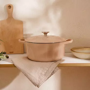 Кастрюля sl home, 4.2 л, d=24.5 см, h=11 см, с эмалированным покрытием, чугун, бежевая