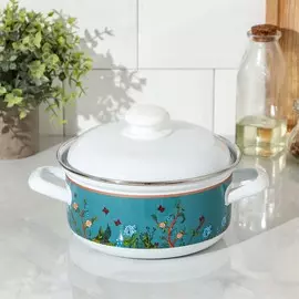 Кастрюля доляна garden, 2 л, цвет белый