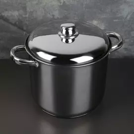 Кастрюля magistro grande, 7.1 л, металлическая крышка, капсульное дно, индукция, нержавеющая сталь