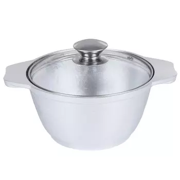 Кастрюля литая 1,0л стеклянная крышка