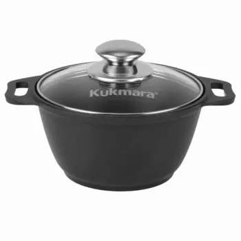 Кастрюля литая 1,0л стеклянная крышка