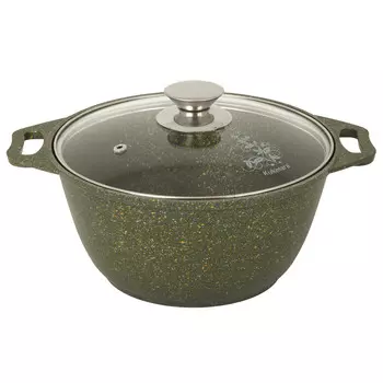 Кастрюля литая 2,0л стеклянна крышка