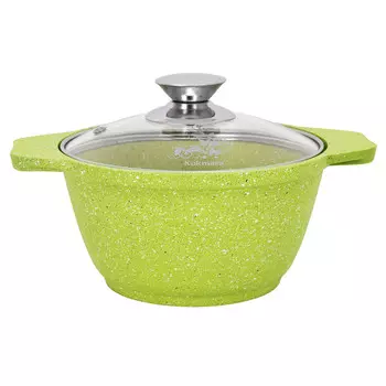 Кастрюля литая 2,0л стеклянная крышка