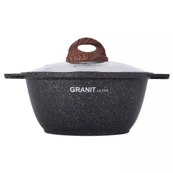 Кастрюля литая 2,0л стеклянная крышка