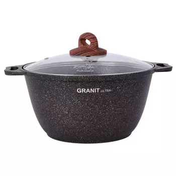 Кастрюля литая 3,0л стеклянная крышка