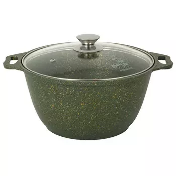 Кастрюля литая 4,0л стеклянная крышка