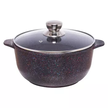 Кастрюля литая 4,0л стеклянная крышка Сапфир