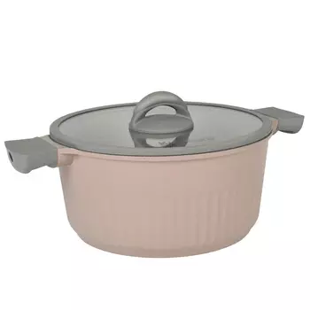 Кастрюля литая 5,2л стеклянная крышка