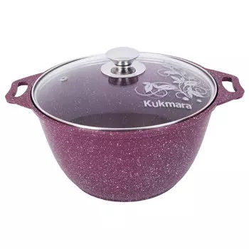 Кастрюля литая 6,0л стеклянная крышка