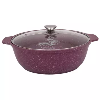 Кастрюля-жаровня литая 3,0л стеклянная крышка