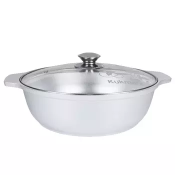 Кастрюля-жаровня литая 3,0л стеклянная крышка