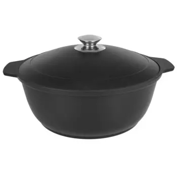 Кастрюля-жаровня литая 4,0л алюминиевая крышка