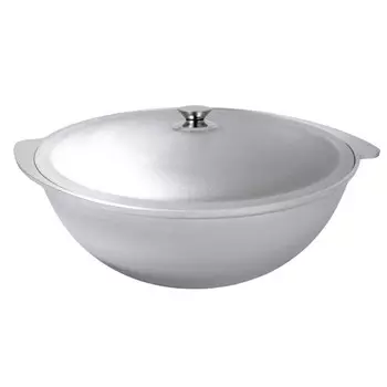 Казан литой 12л для плова алюминиевая крышка