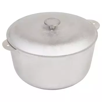 Казан литой 20л алюминиевая крышка