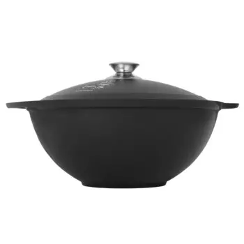 Казан литой 3,5л для плова алюминиевая крышка