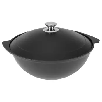 Казан литой 6,0л для плова алюминиевая крышка