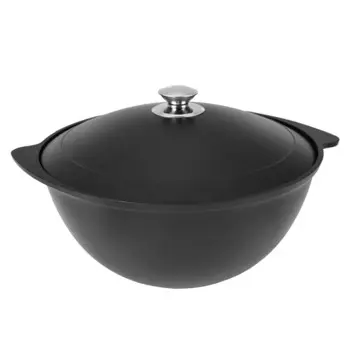 Казан литой 7,0л для плова алюмиевая крышка