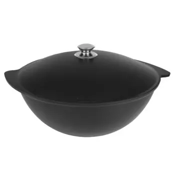 Казан литой 9,0л для плова алюминиевая крышка