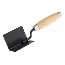 Кельма угловая тундра, внутренняя, порошковая окраска, деревянная рукоятка, 60 х 80 мм