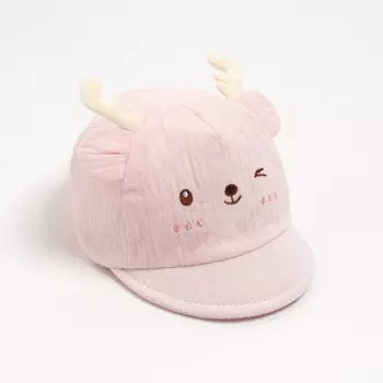 Кепка детская minaku, размер 40-42, цвет розовый