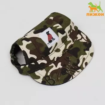 Кепка для собак, s (22-34 см), камуфляж