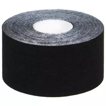 Кинезиотейп onlytop, 3,8 см х 5 м, цвет черный