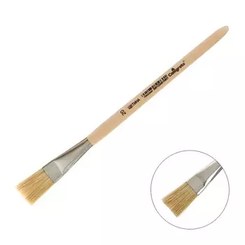 Кисть для рисования, щетина плоская №20 (ширина обоймы 20 мм; длина волоса 28 мм), деревянная ручка, calligrata